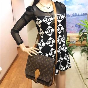 Authentic Louis Vuitton Cartouchiere GM Monogram